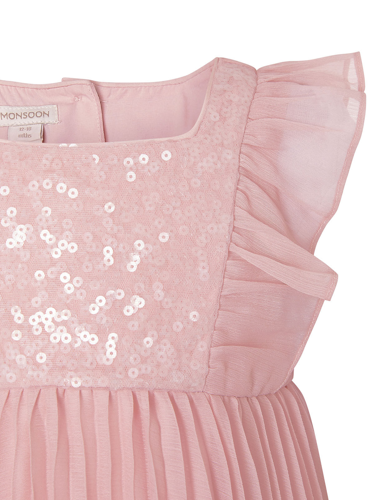 Baby Sequin Frill Dress Pink | Monsoon ...